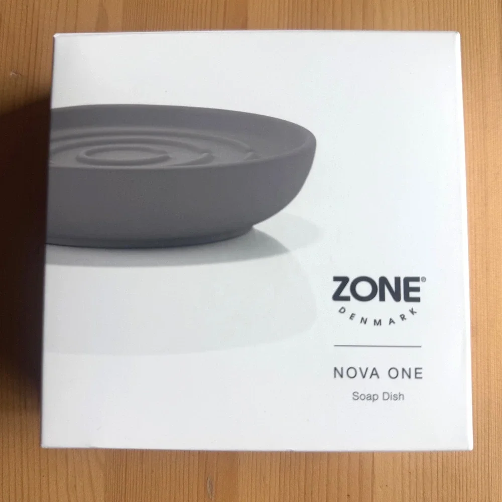 Zone Denmark Nova One Soap Dish Gull Grey Porcelain Thomas Dudzinski 4